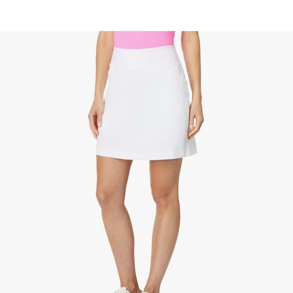 LILLY PULITZER MONICA SKORT LUXLETIC UPF 50+ RESORT WHITE GOLF SKIRT